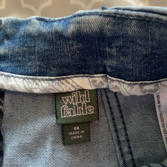 Wild Fable Stone Washed Stretchy Back Zip Jean Mini Skirt! - Picture 4 of 6